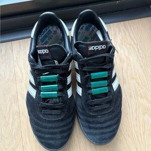 Alexander Wang Black and White Sneakers with Green Accents